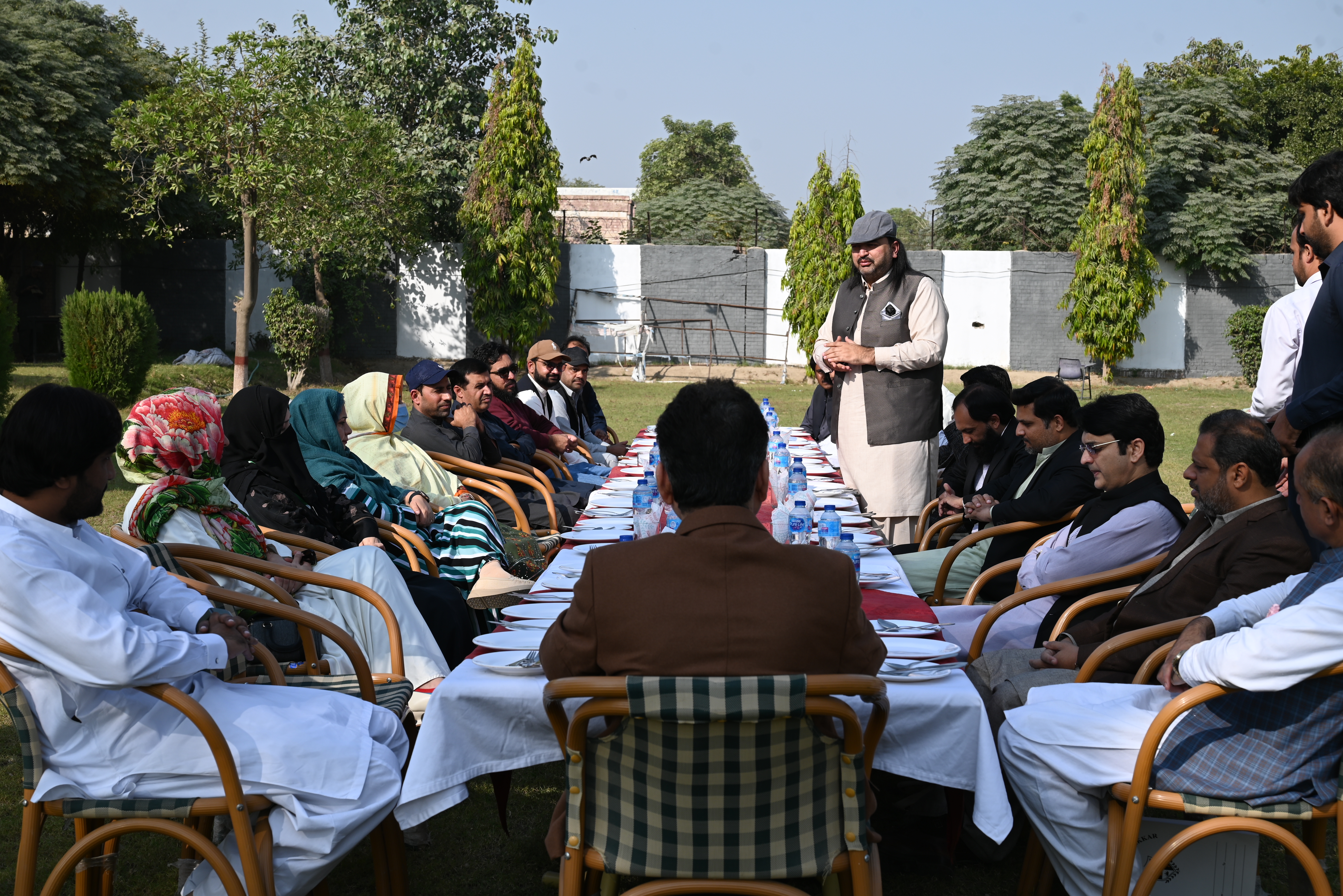 Vice Chancellor addressing the gathering
