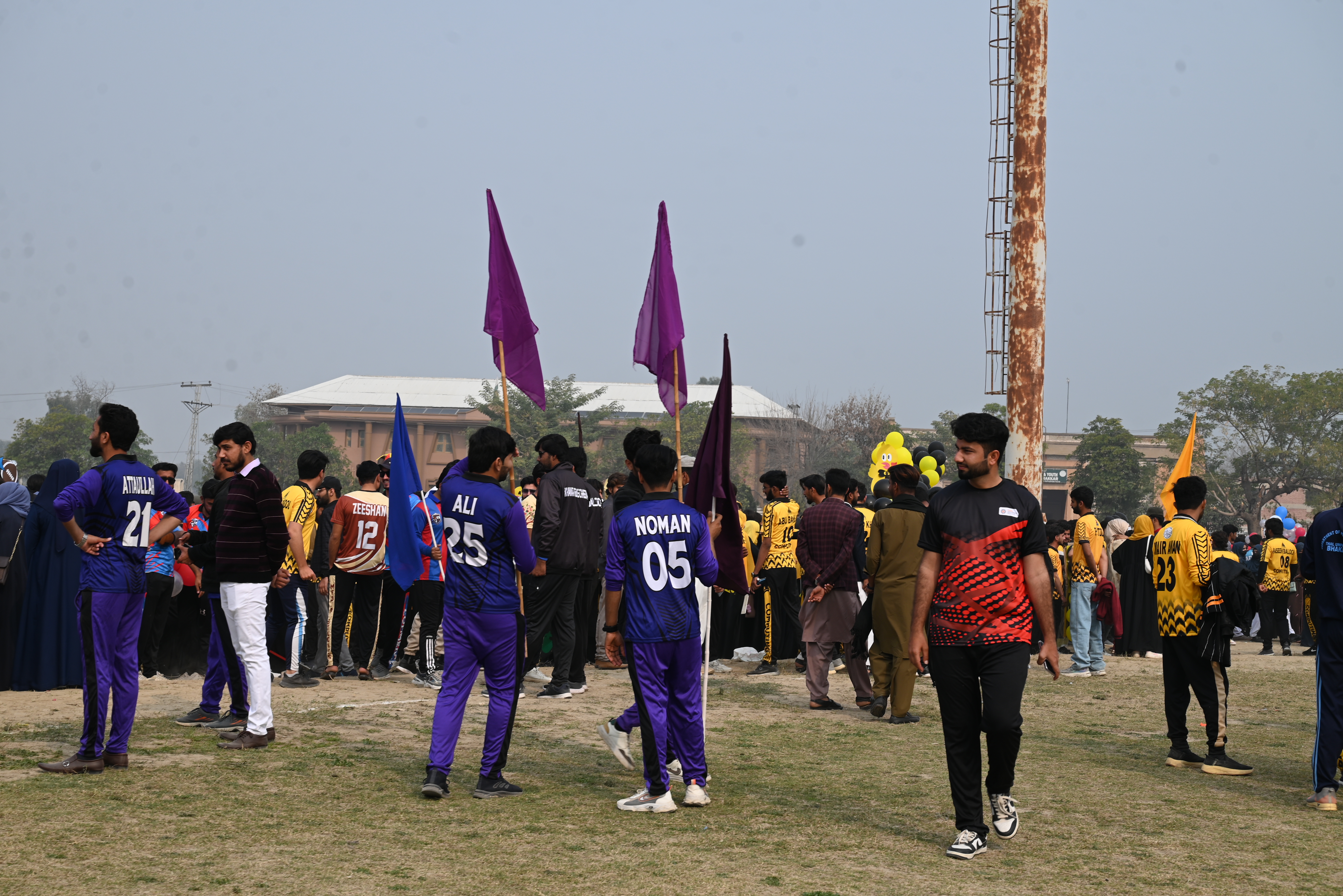 Departmental march past and opening lineup