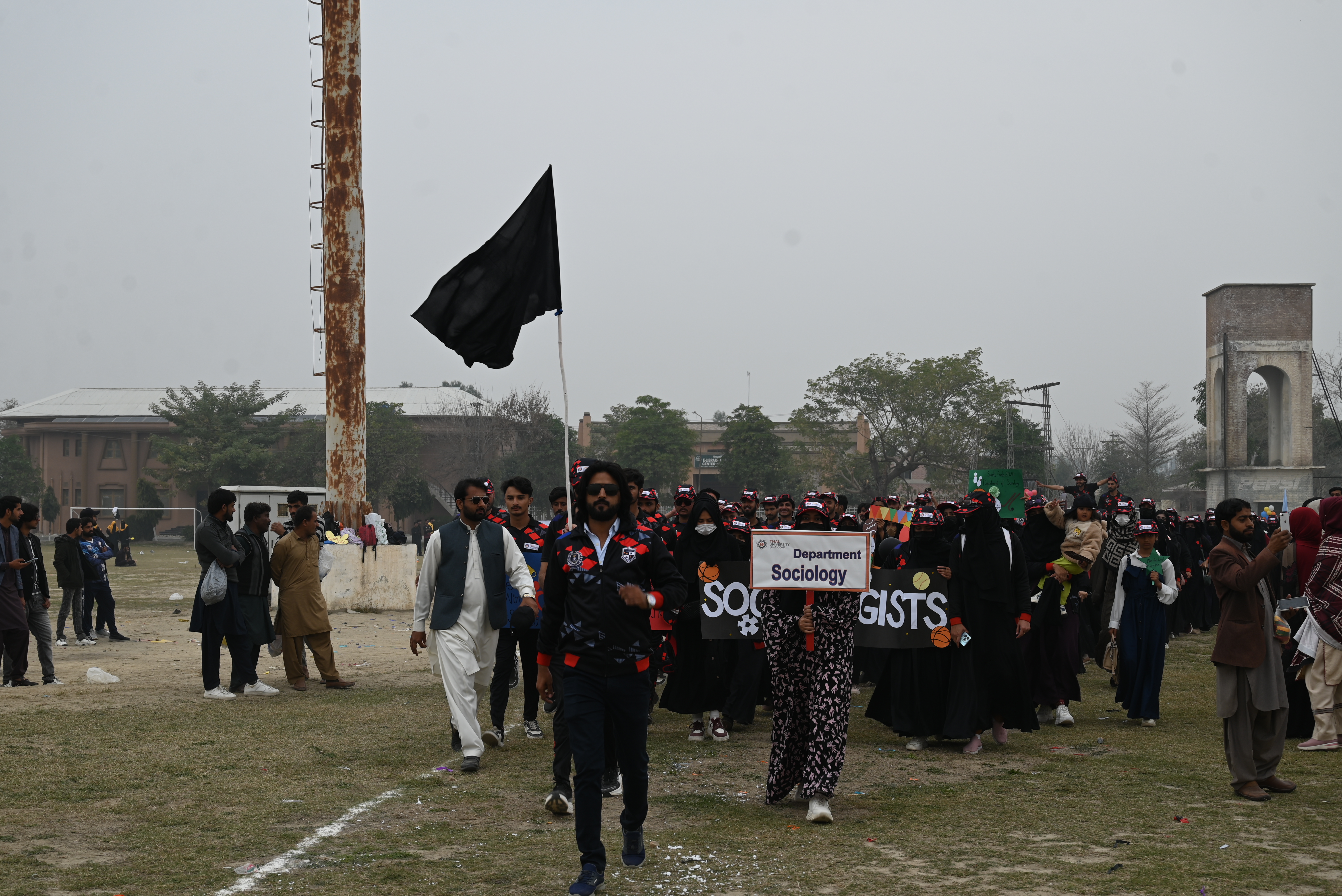 Sociology department during the march past