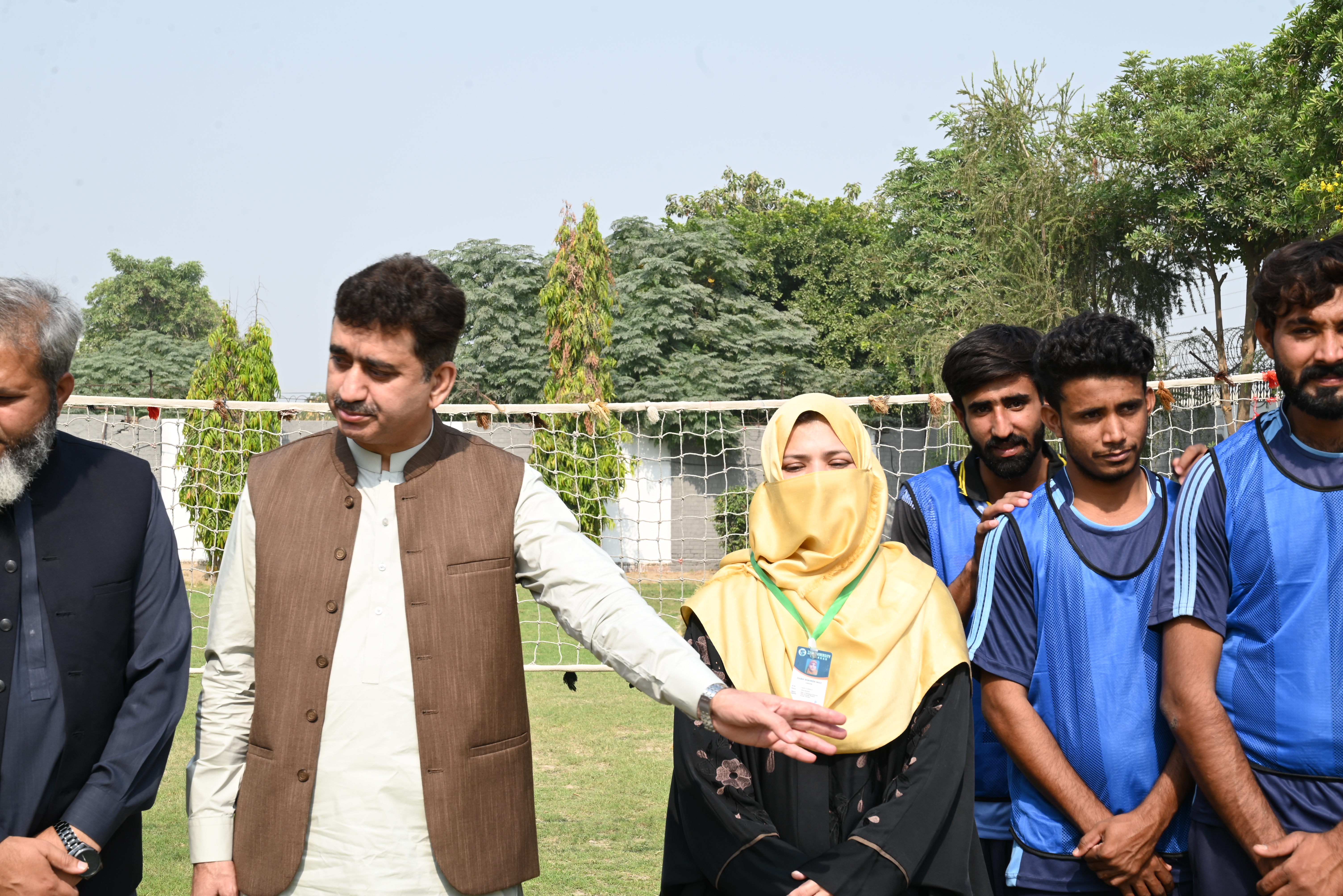 Students and organizers gathered for the event