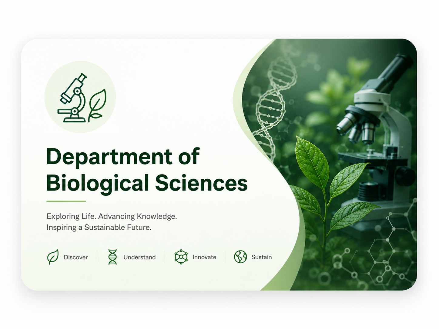 Department of Biological Sciences